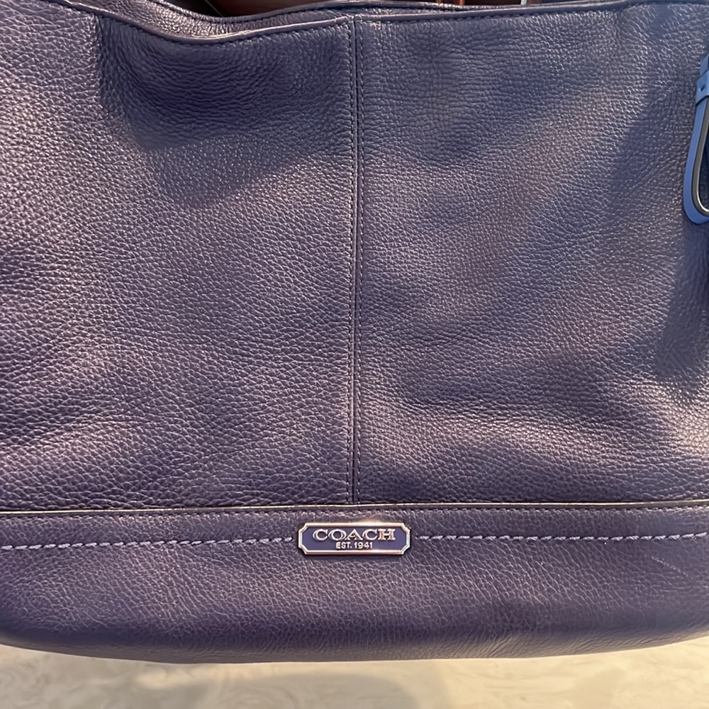 Coach Purple/blue tote - Picture 4 of 12